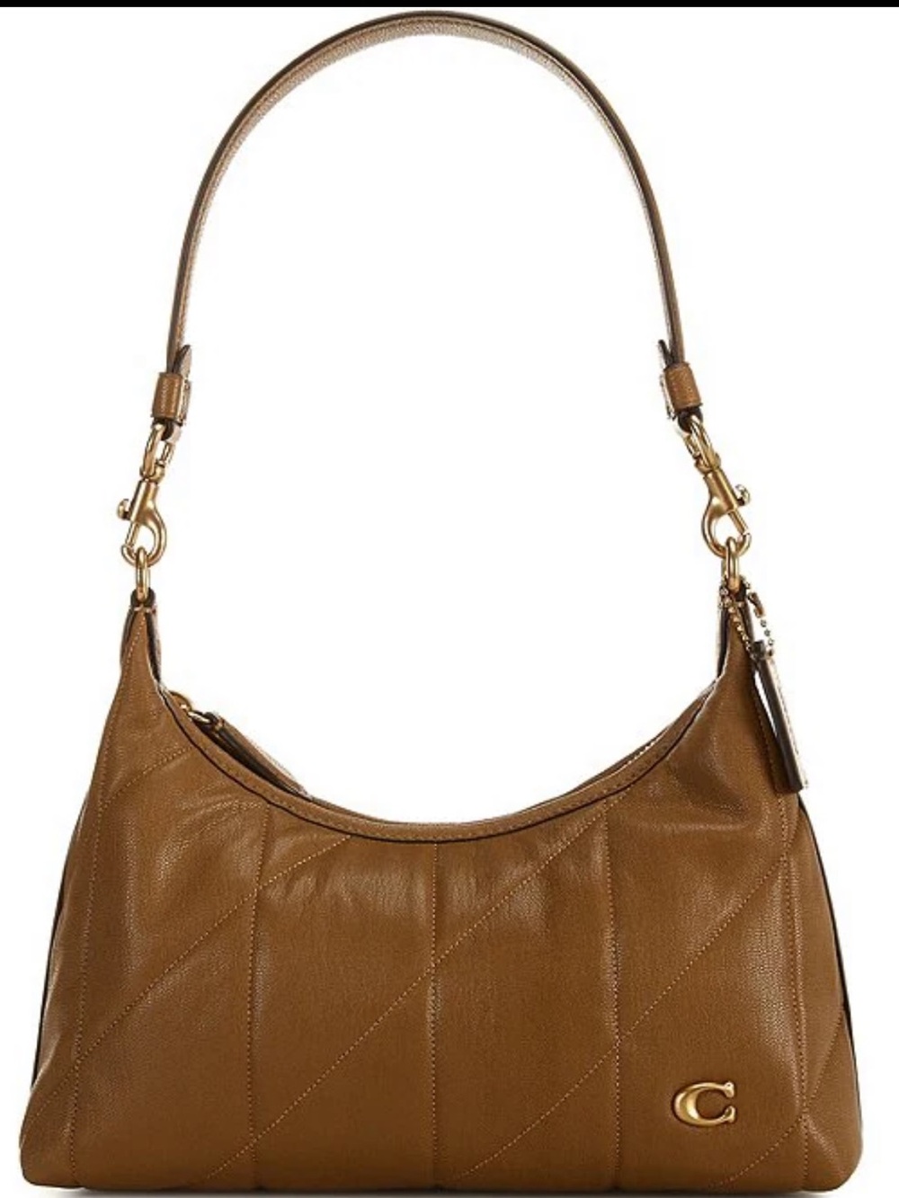COACH Juliet Quilted Shoulder Bag 25 in Amber Brown NWOT/PRICE FIRM